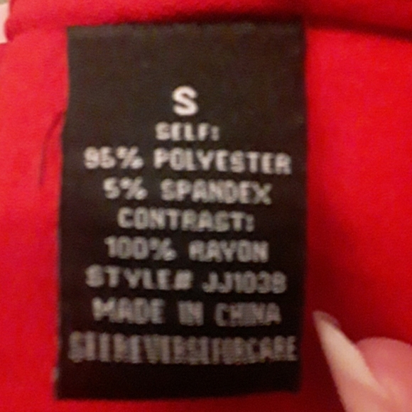 EUC red  un-lined Blazer - Picture 4 of 6